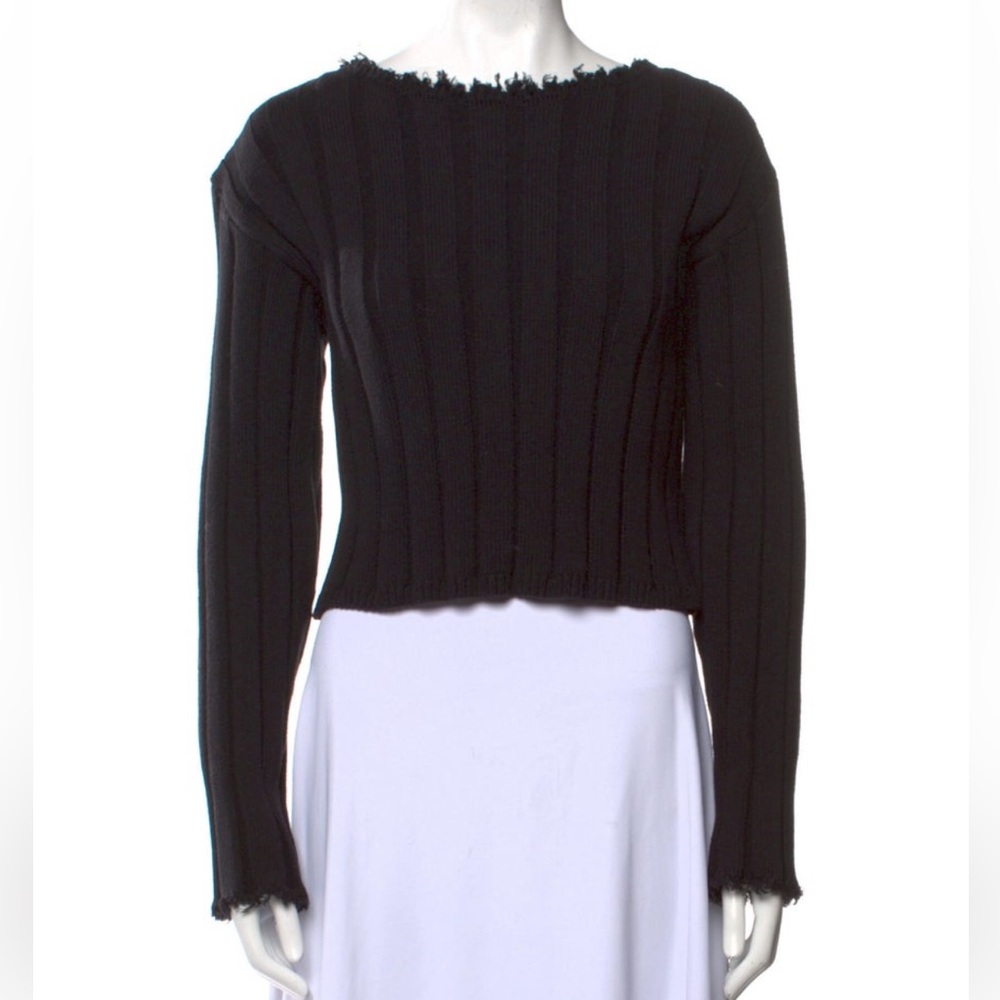 Alexander Wang Black Ribbed Sweater